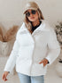 Damen Winter Steppjacke mit elegantem Kragen & Taschen